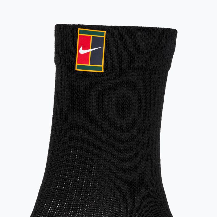 Tenisové ponožky Nike Court Multiplier Cushioned Crew 2páry black/black 3