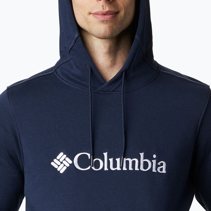 Pánska trekingová mikina Columbia CSC Basic Logo II v tmavomodrej farbe 1681664 5