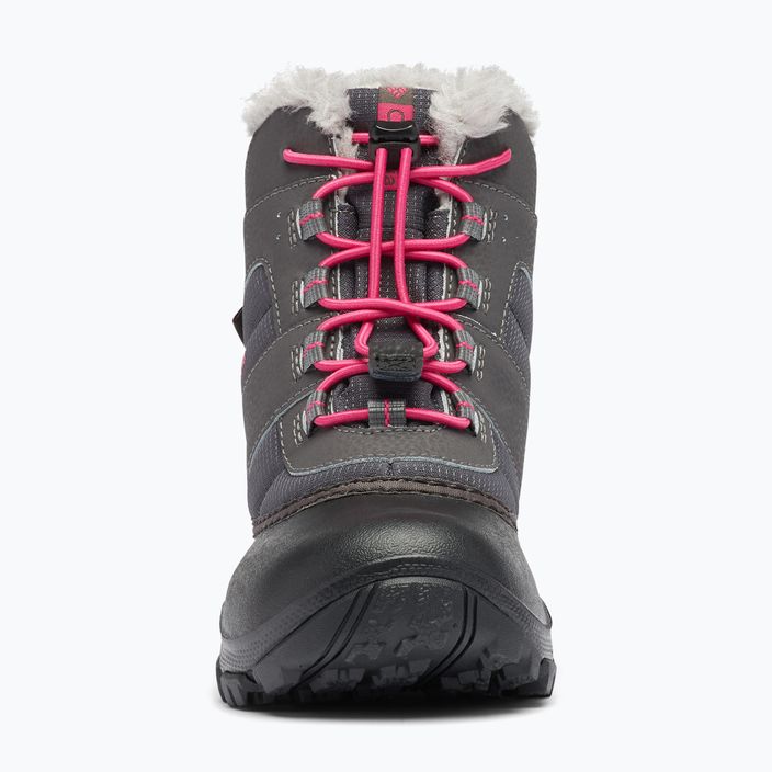 Columbia Rope Tow III WP Dievčenské detské snehové topánky dark grey/haute pink 14