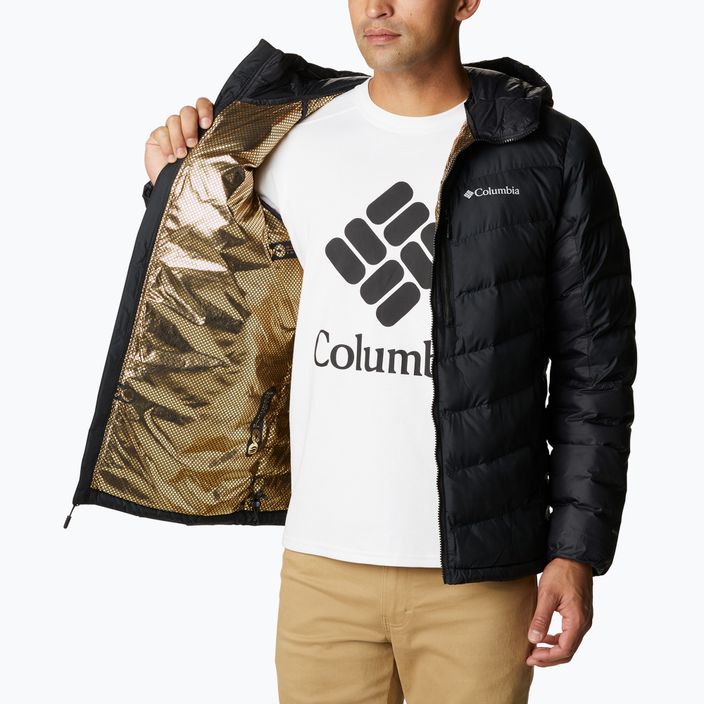 Pánska páperová bunda Columbia Labyrinth Loop s kapucňou čierna 4
