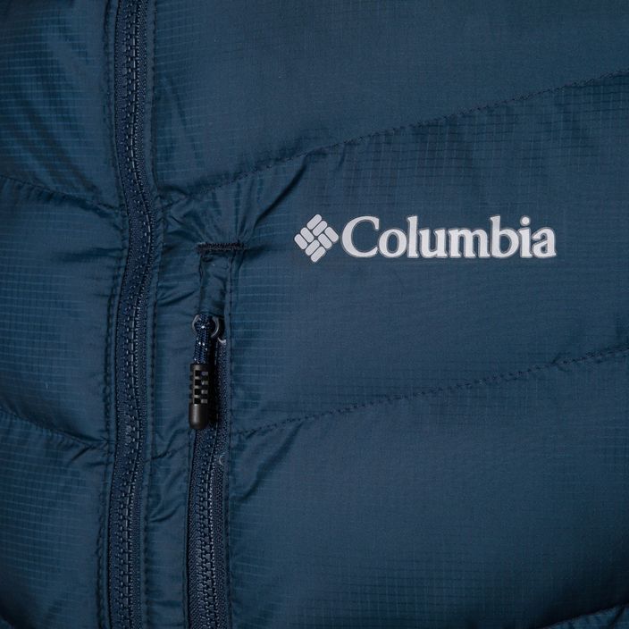 Columbia Labyrinth Loop Pánska páperová bunda s kapucňou modrá 1957343 9