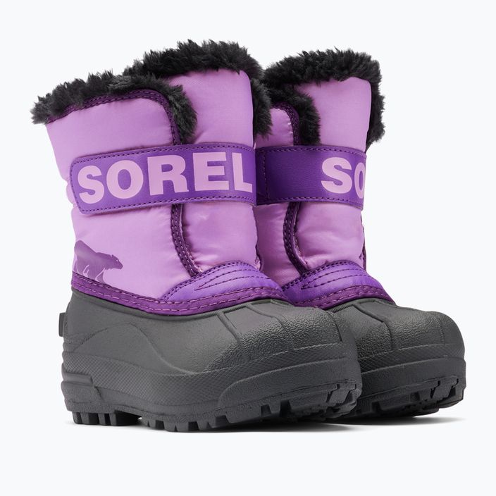 Sorel Snow Commander junior snehové topánky gumdrop/purple violet 9