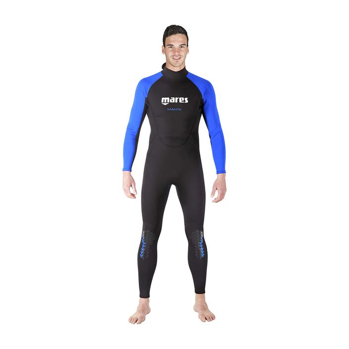 Pánsky potápačský neoprénový oblek Mares Manta black and blue 412456 2