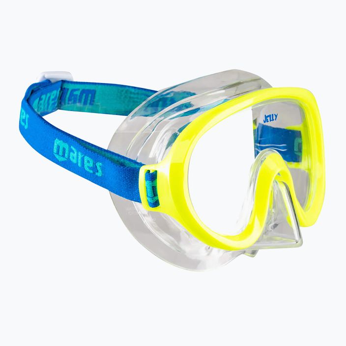 Detská maska na šnorchlovanie Mares Jelly lime/blue/clear 2