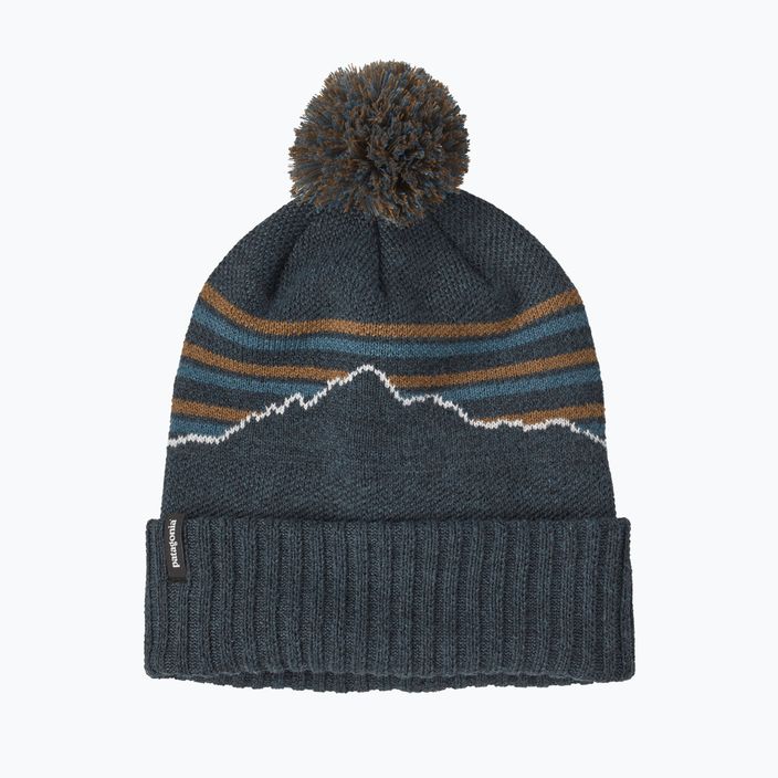 Zimná čiapka Patagonia Powder Town Beanie fitz roy stripe knit/smolder blue