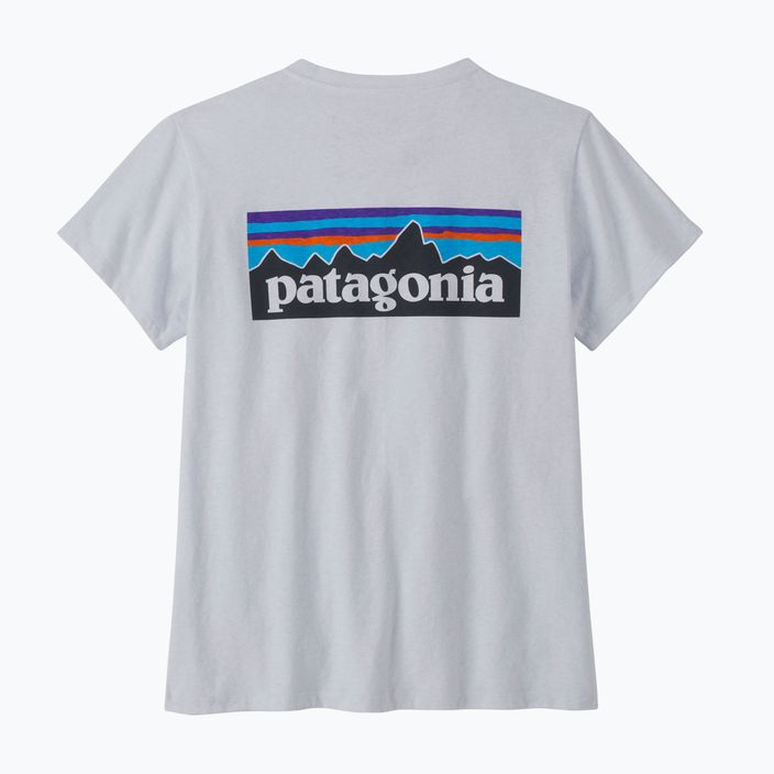 Dámske trekingové tričko Patagonia P-6 Logo Responsibili-Tee white 4