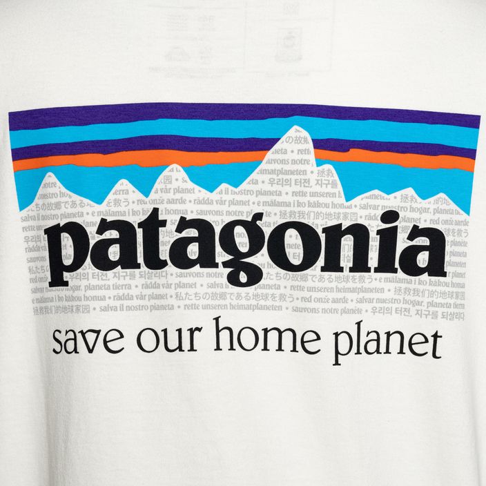 Dámske trekové tričko Patagonia P-6 Mission Organic birch white 6