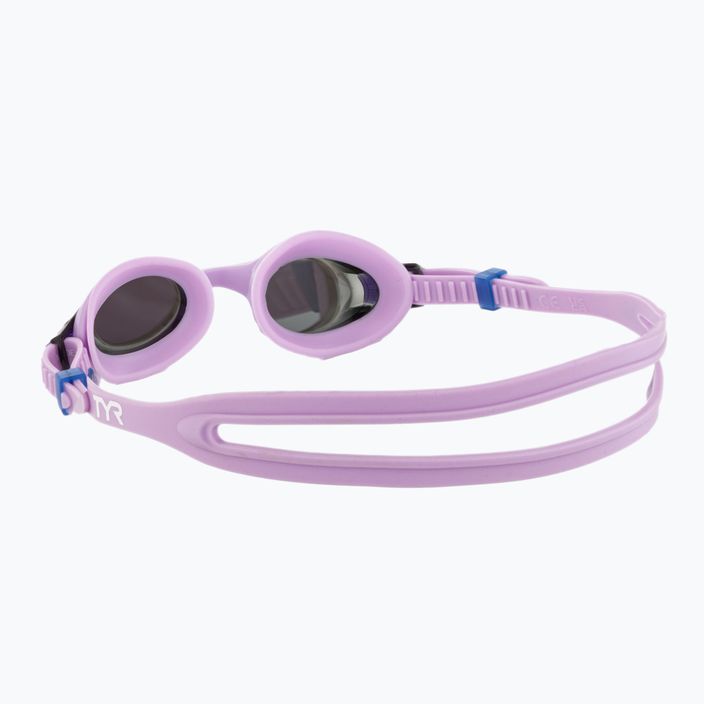 Plavecké okuliare TYR pre deti Swimple Metallized silvger/purple 4