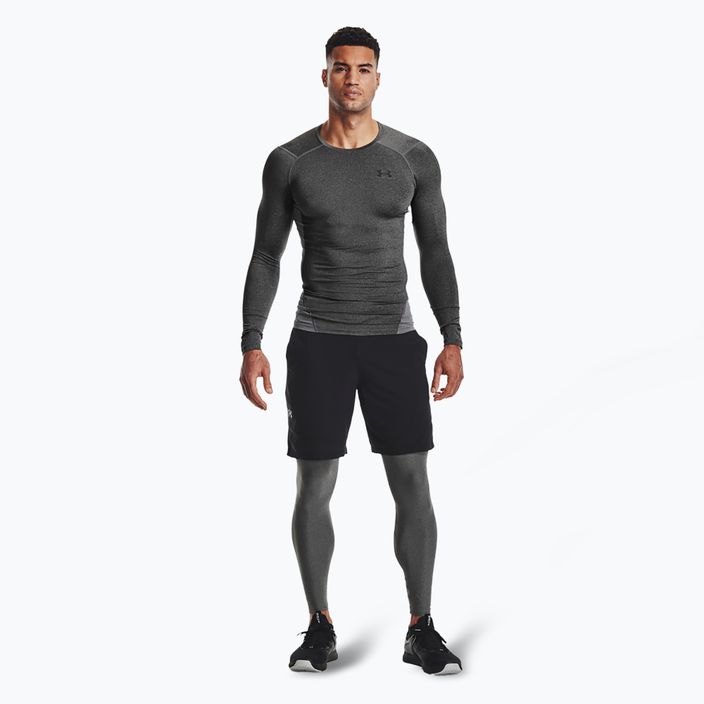 Pánske tréningové legíny Under Armour HeatGear carbon heather/black 2