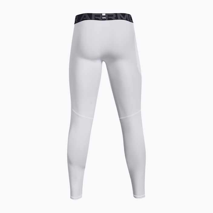 Pánske tréningové legíny Under Armour HeatGear white/black 7