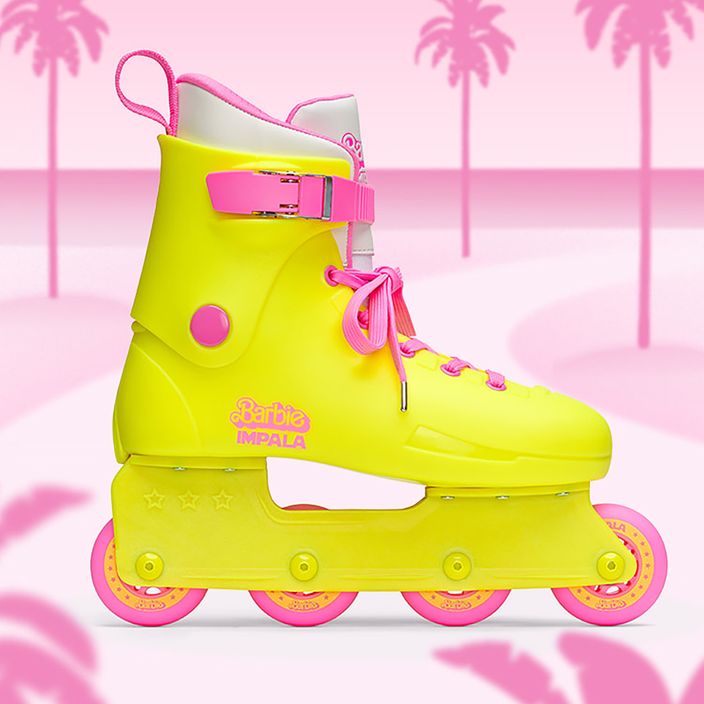 Dámske kolieskové korčule IMPALA Lightspeed Inline Skate barbie bright yellow 9