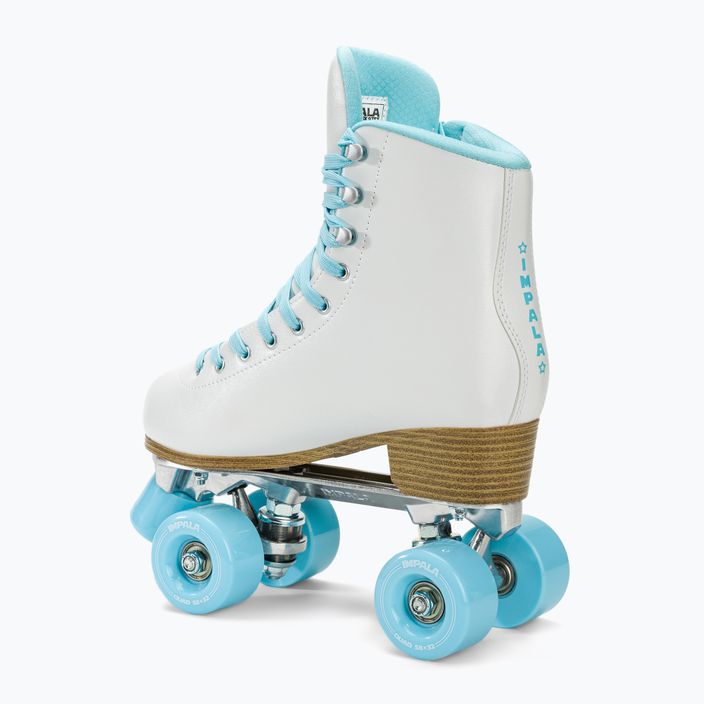 Dámske kolieskové korčule IMPALA Quad Skate white ice 4