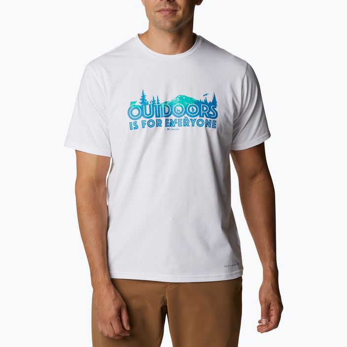 Columbia Sun Trek pánske trekingové tričko biele 1931172 5