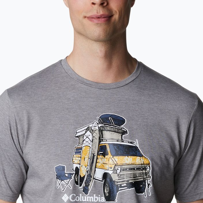 Columbia Sun Trek pánske trekingové tričko sivé 1931172 2