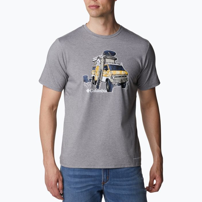 Columbia Sun Trek pánske trekingové tričko sivé 1931172 5