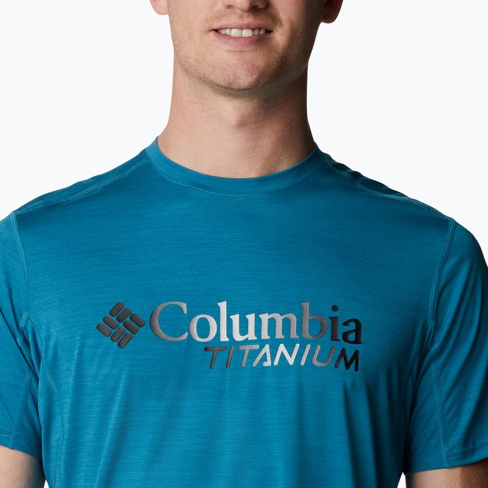 Columbia pánske trekingové tričko Titan Pass Graphic Tee blue 1991471 2