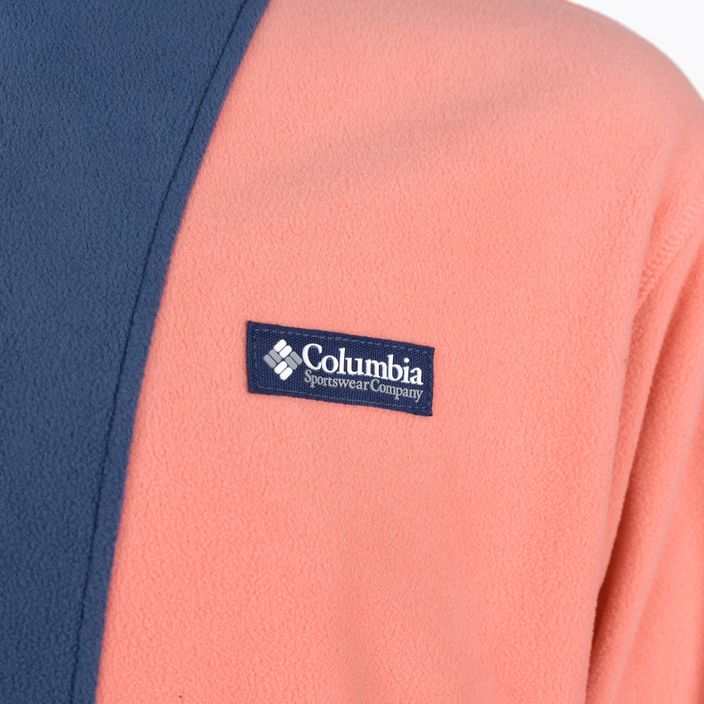 Columbia Back Bowl pánska oranžová a modrá fleecová mikina 1890764 3