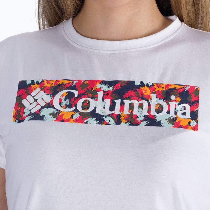 Dámske trekingové tričko Columbia Sun Trek Graphic white 1931753 5