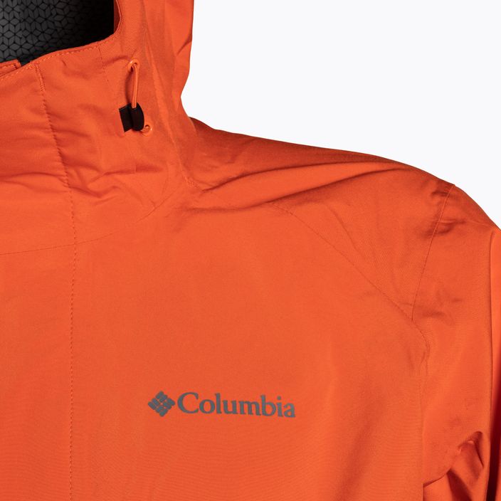 Columbia pánska bunda do dažďa Earth Explorer Shell 813 oranžová 1988612 19