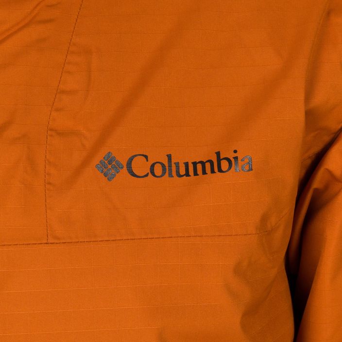 Columbia Point Park Zateplená pánska páperová bunda čierna a oranžová 1956811 11