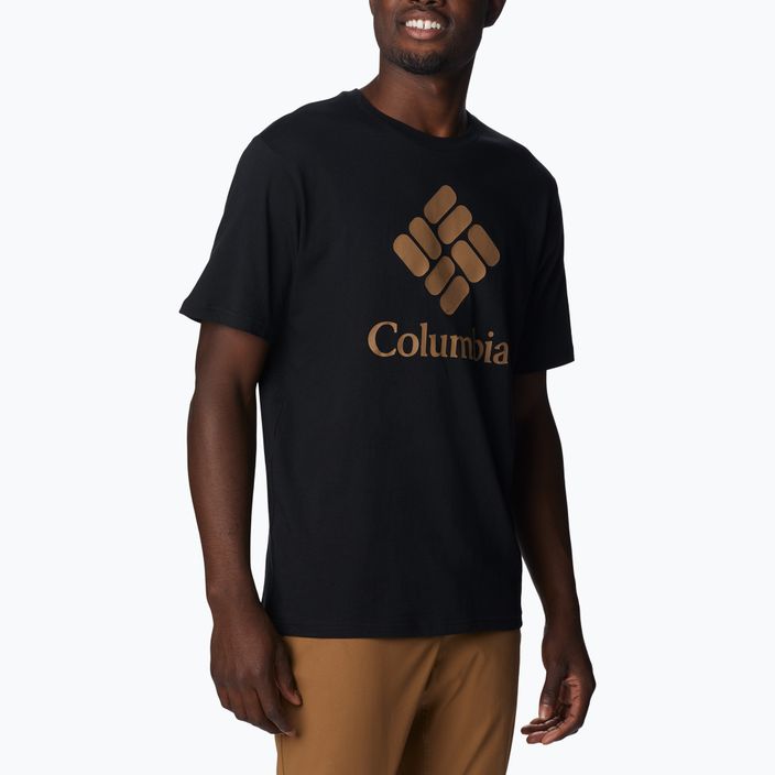 Columbia CSC Basic Logo pánske trekingové tričko čierne 4