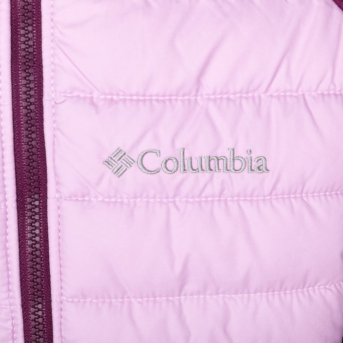 Detská páperová bunda s kapucňou Columbia Powder Lite Purple 1802931 3