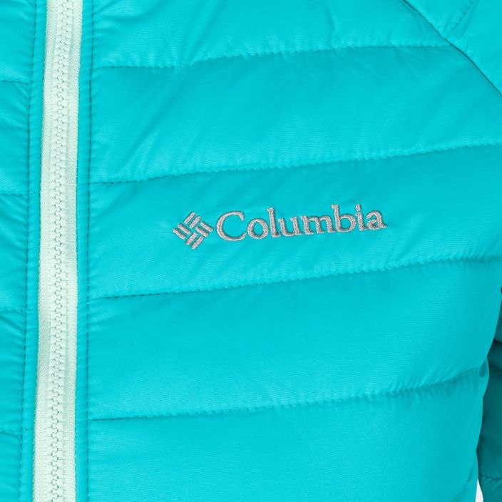 Columbia Powder Lite Detská páperová bunda s kapucňou modrá 1802931 3