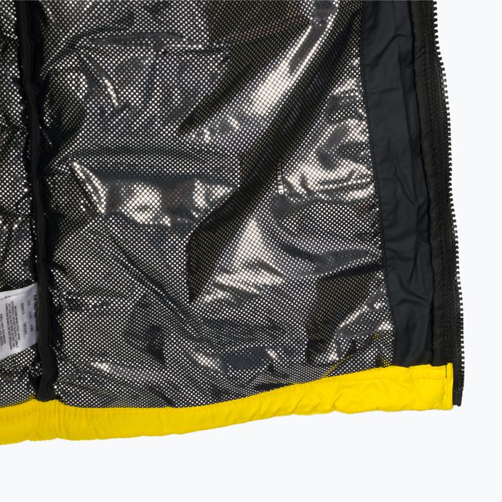 Detská páperová bunda Columbia Powder Lite s kapucňou Black and Yellow 1802901 5