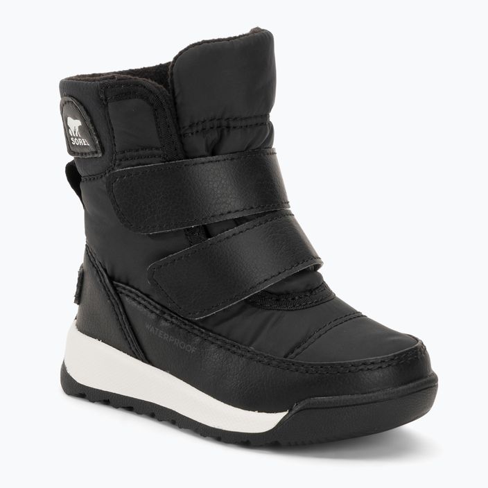 Detské snehové topánky Sorel Whitney II Strap WP black/sea salt