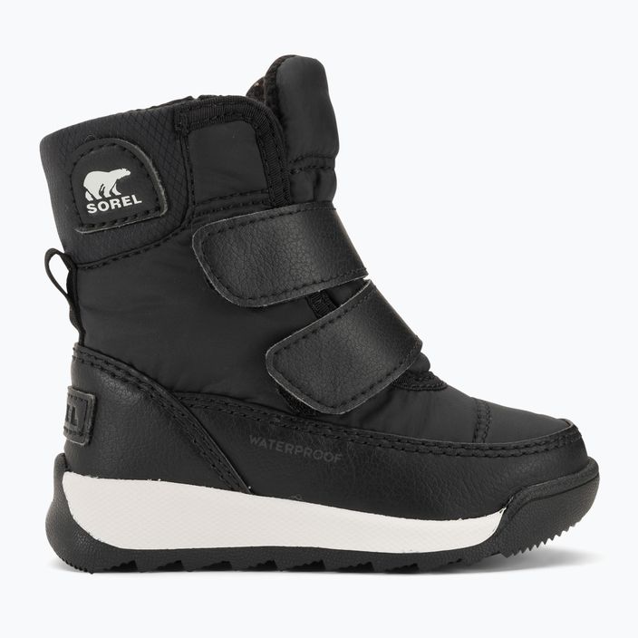 Detské snehové topánky Sorel Whitney II Strap WP black/sea salt 2