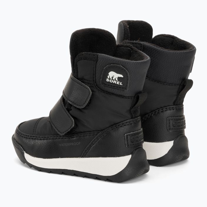 Detské snehové topánky Sorel Whitney II Strap WP black/sea salt 3