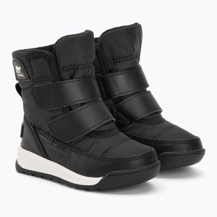 Detské snehové topánky Sorel Whitney II Strap WP black/sea salt 4
