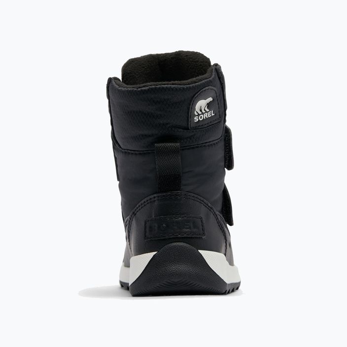 Detské snehové topánky Sorel Whitney II Strap WP black/sea salt 10