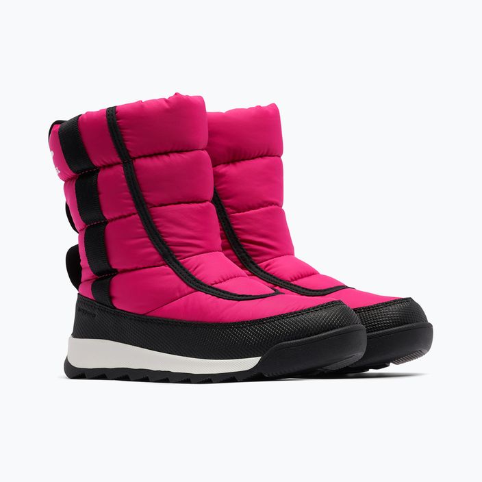 Sorel Outh Whitney II Puffy Mid juniorské snehové topánky cactus pink/black 9