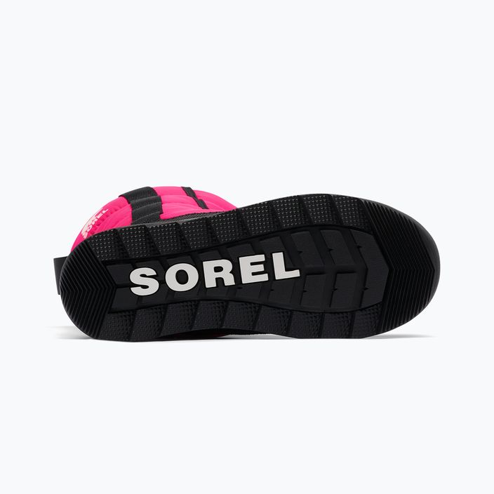Sorel Outh Whitney II Puffy Mid juniorské snehové topánky cactus pink/black 12
