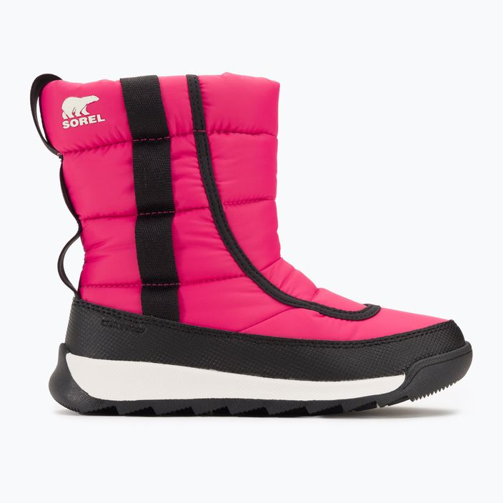 Sorel Outh Whitney II Puffy Mid juniorské snehové topánky cactus pink/black 2