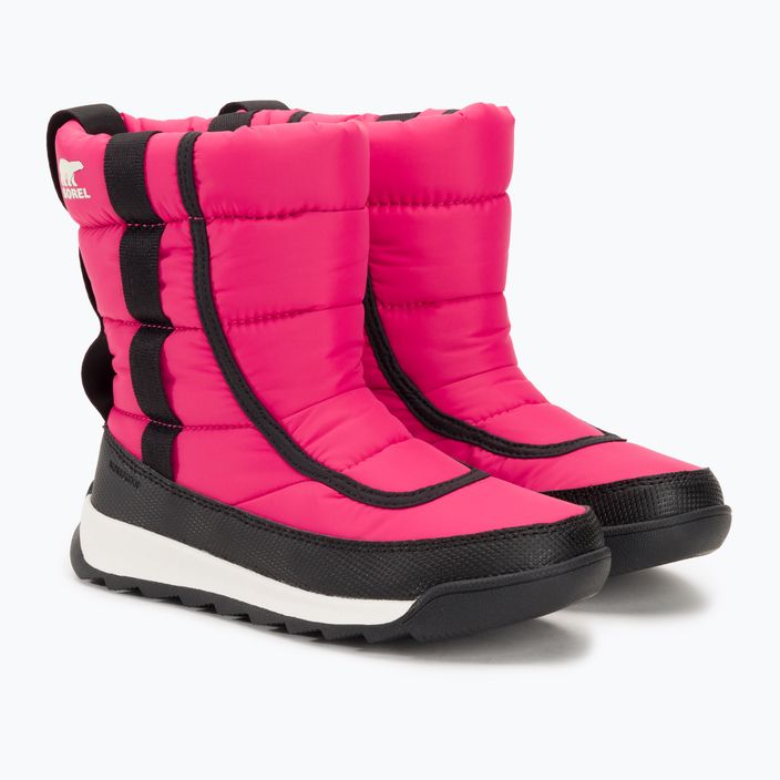 Sorel Outh Whitney II Puffy Mid juniorské snehové topánky cactus pink/black 4
