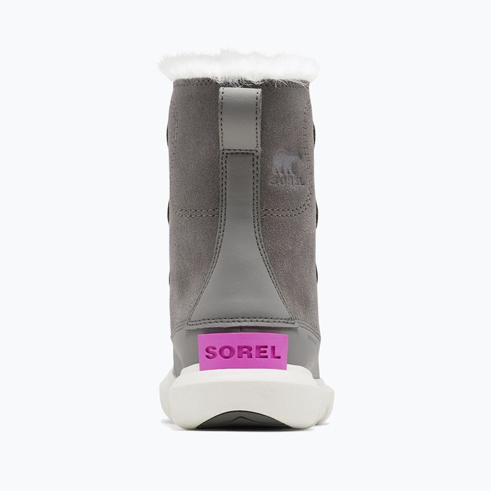 Sorel Sorel Explorer Lace quarry/bright lavender juniorské snehové topánky 10