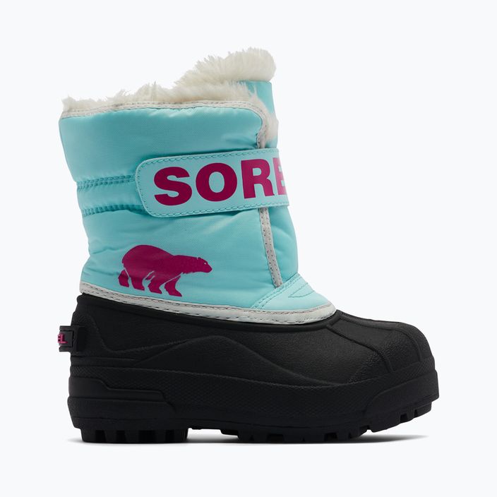 Detské snehové topánky Sorel Snow Commander ocean surf/cactus pink 8