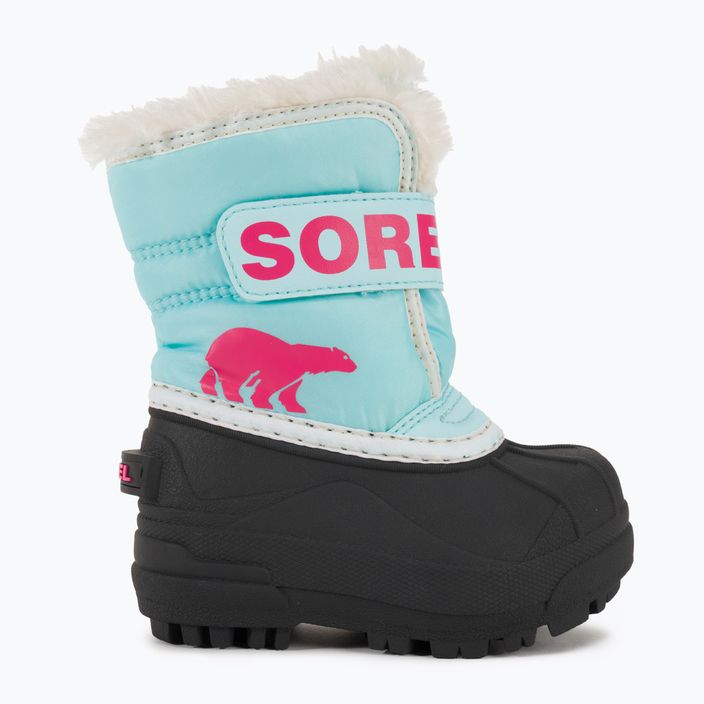 Detské snehové topánky Sorel Snow Commander ocean surf/cactus pink 2