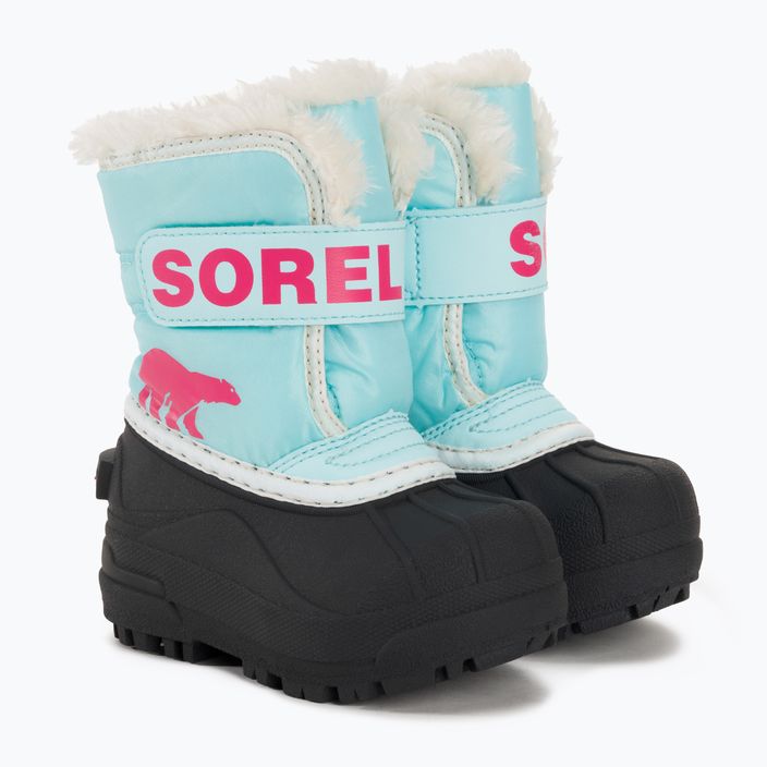 Detské snehové topánky Sorel Snow Commander ocean surf/cactus pink 4