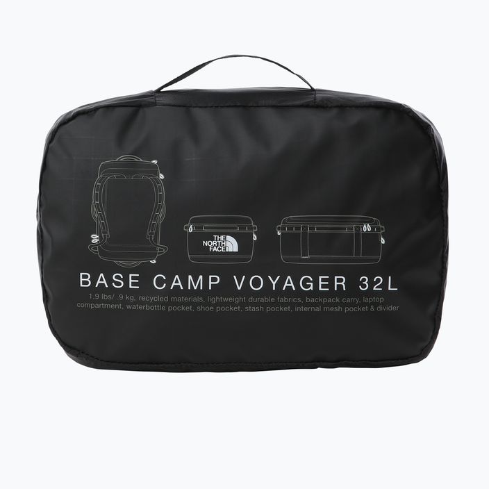 Cestovná taška The North Face Base Camp Voyager Duffel 32 l black/white 7