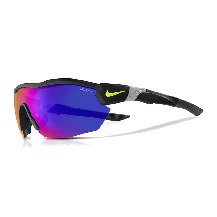 Pánske slnečné okuliare Nike Show X3 Elite L matná čierna/volt/poľný odtieň 2