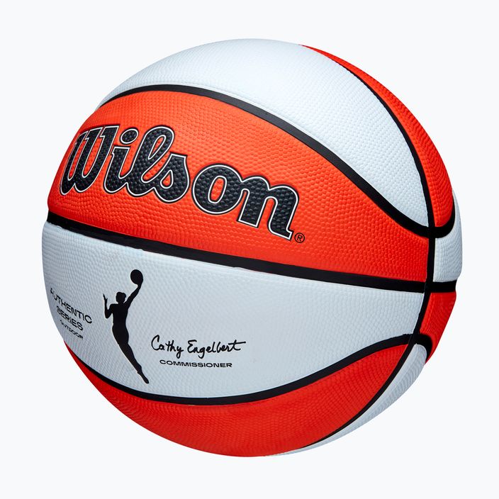 Basketbalová lopta detská Wilson WNBA Authentic Series Outdoor orange/white veľkosť 5 3