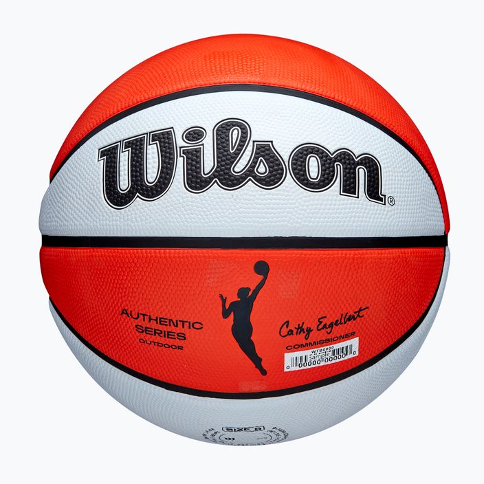 Basketbalová lopta detská Wilson WNBA Authentic Series Outdoor orange/white veľkosť 5 5