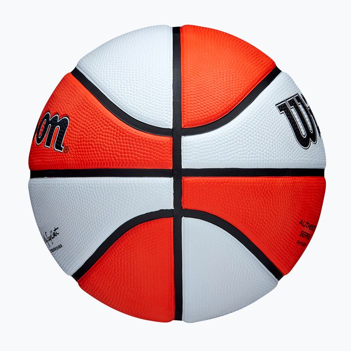 Basketbalová lopta detská Wilson WNBA Authentic Series Outdoor orange/white veľkosť 5 6