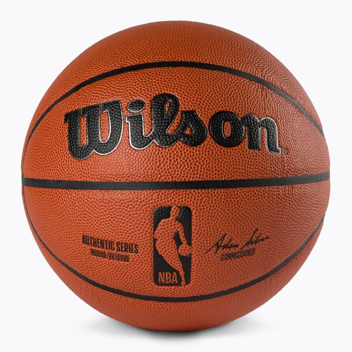 Wilson NBA Authentic Indoor Outdoor basketbalová lopta hnedá WTB7200XB07
