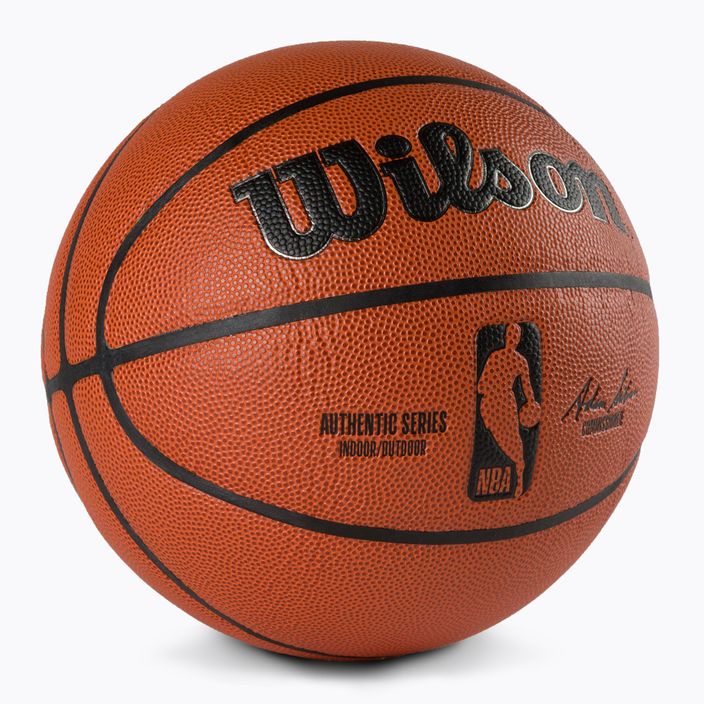 Wilson NBA Authentic Indoor Outdoor basketbalová lopta hnedá WTB7200XB07 2