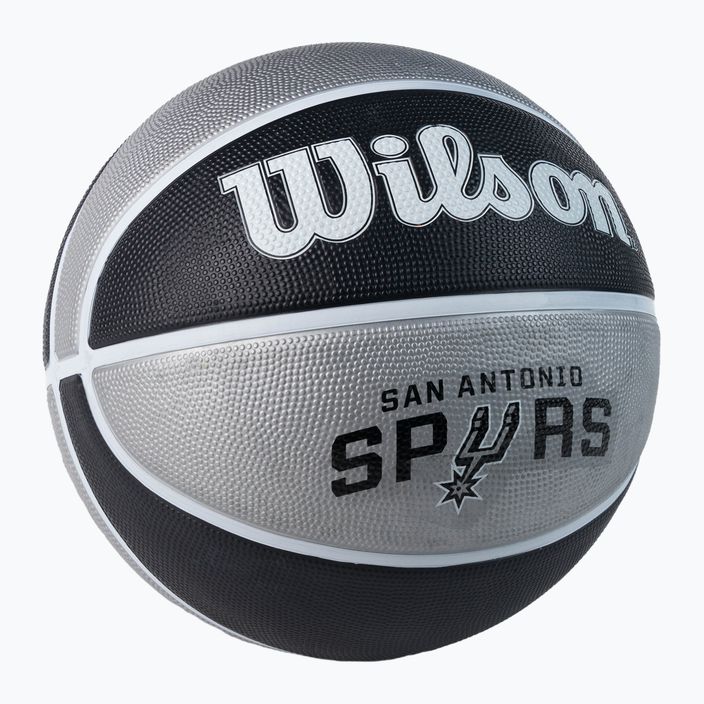 Wilson NBA Team Tribute San Antonio Spurs basketbal šedá WTB1300XBSAN veľkosť 7 2