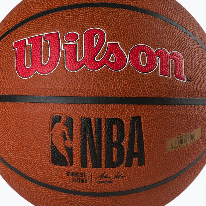 Wilson NBA Team Alliance Atlanta Hawks hnedá basketbalová lopta WTB3100XBATL veľkosť 7 3